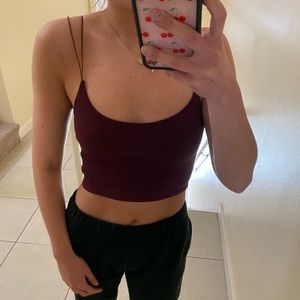 Maroon Top Urban Outfitters